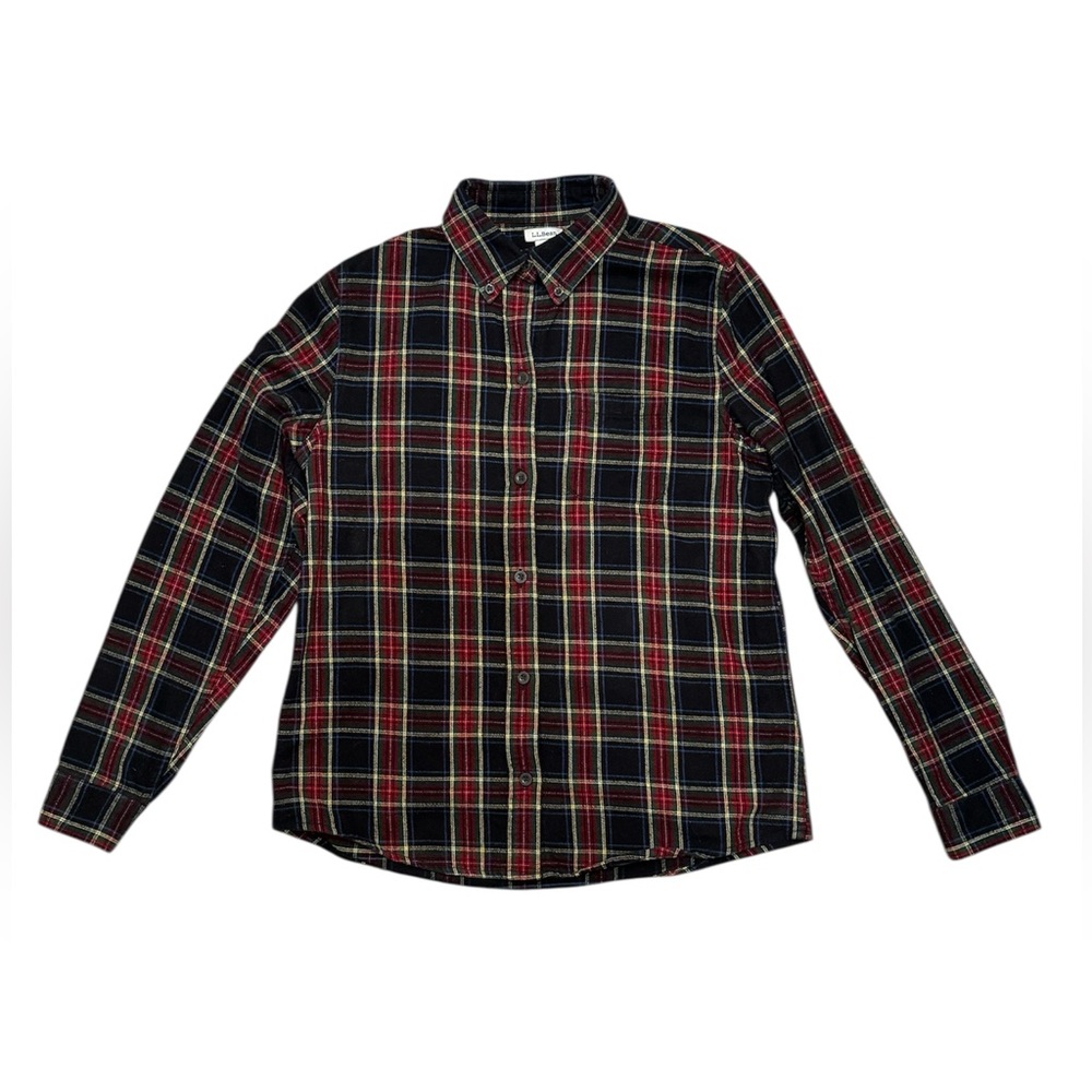 Women’s LL Bean Scotch Plaid Flannel Shirt